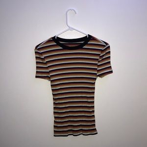 Short sleeve stripped t shirt